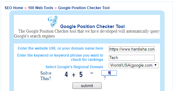 Google Rank Checker Image