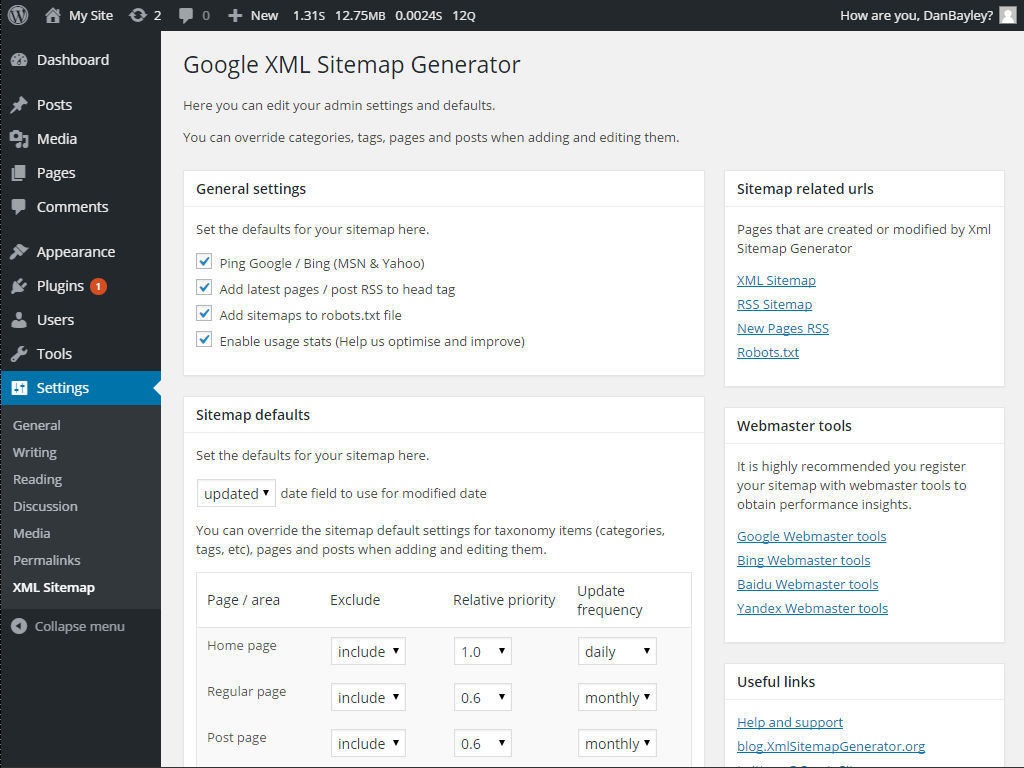 Google XML Sitemap Generator